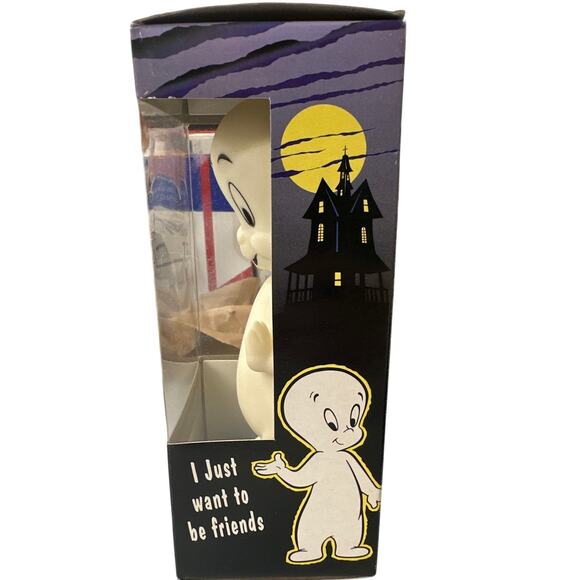 2002 Funko Wacky Wobbler Casper The Friendly Ghost Glow-in-the-Dark with Box - Picture 2 of 6